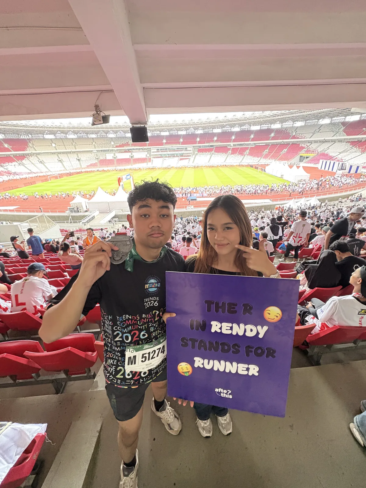 The running event
